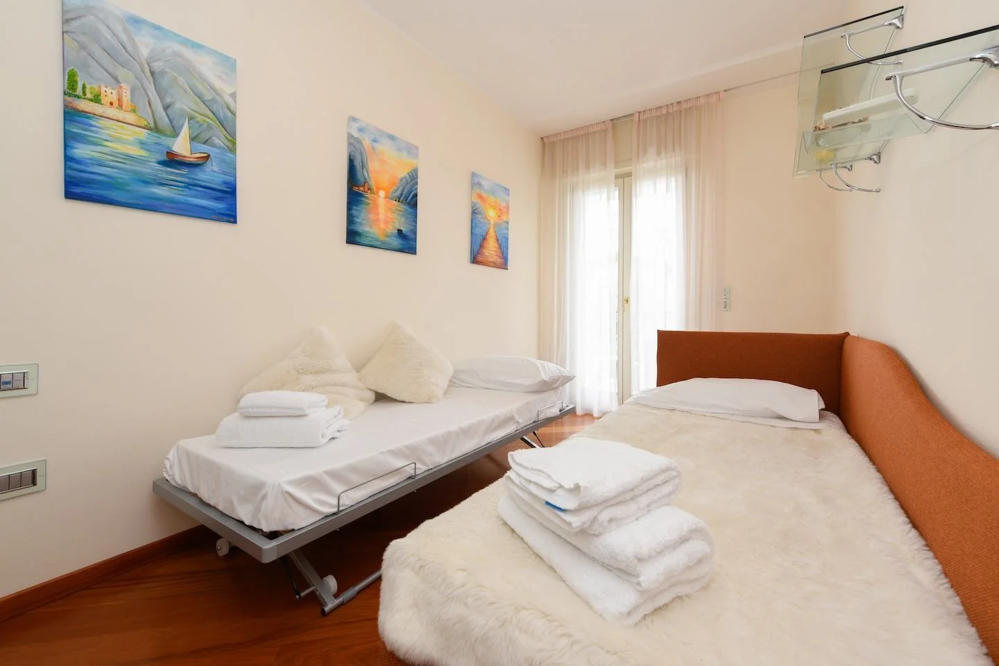 Bedroom with two beds