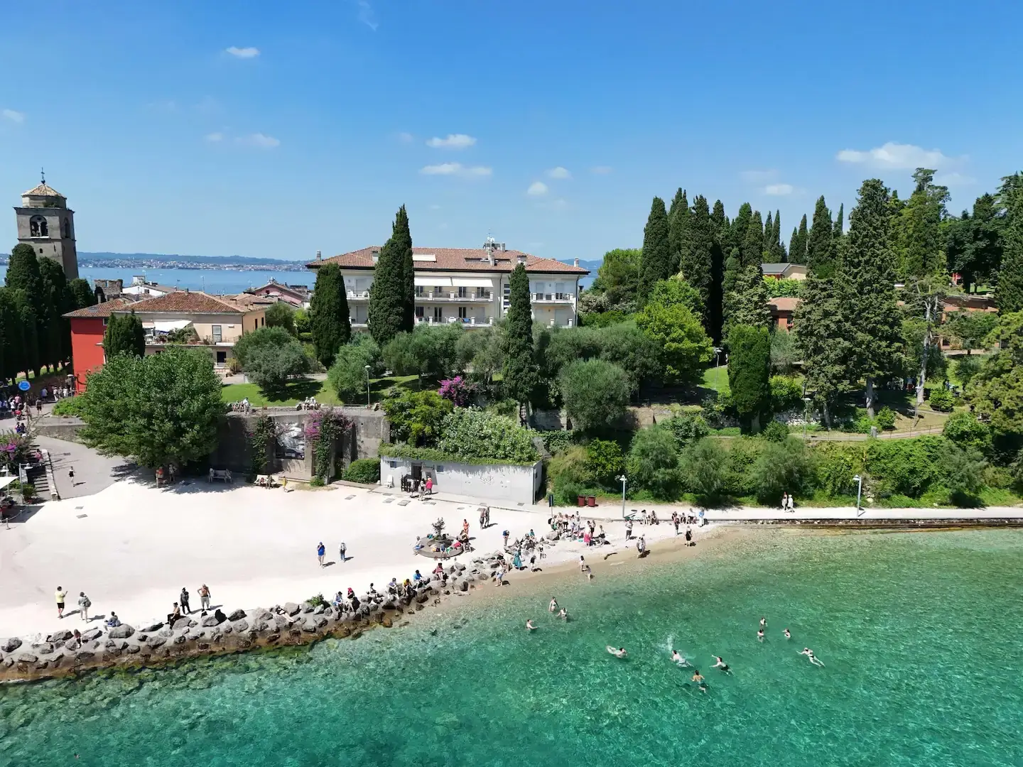 House view from the beach